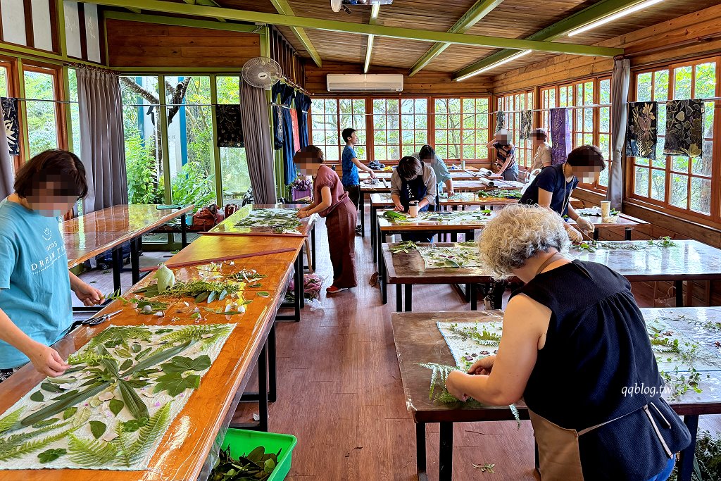 苗栗三義︱卓也小屋渡假園區．春暖花開賞花的季節，療鬱手作花朵移印染，蔬食百匯+下午茶，玩樂一整天 @QQ的懶骨頭