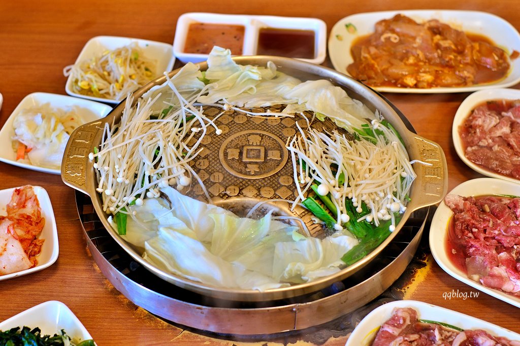 台中西區︱韓香亭韓國料理．台中老牌韓國料理，平日午餐459元就有銅盤烤肉、海鮮煎餅吃到飽 @QQ的懶骨頭