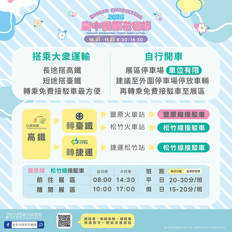台中新社︱2026新社花海暨台中國際花毯節．與日本三麗鷗合作，以甜點王國為設計主題，新社、石岡、東勢美食景點懶人包整理 @QQ的懶骨頭