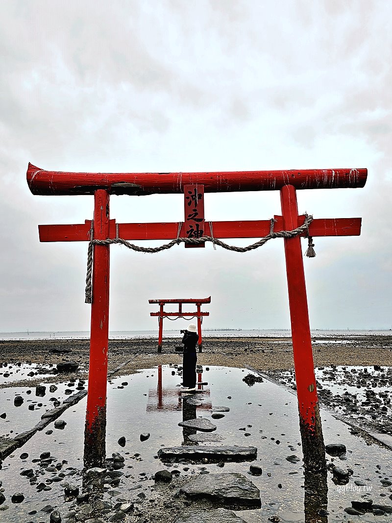 日本佐賀︱大魚神社．佐賀隱藏景點，太良町夢幻水上鳥居 @QQ的懶骨頭